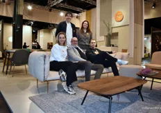 The Jess team at imm cologne, featuring (seated from left to right) Peggy de Langen, the Dane Sören Rounborg, and the German Alex Soller. Standing are the owners Maarten and Inge van de Goor.
