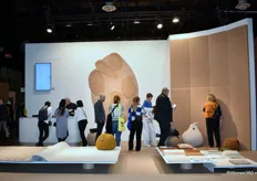 A glimpse into the booth of the Belgian brand Casalis, showcasing two new products designed by Art Director Anita Cars.