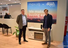 Erik Halen and Soren H. Sogaard form Notio Living, part of Dorel home, specialised in ready to assemble furniture. Popular now is their new fireplace.