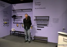 Robert Bladh from Essem Design, specialising in coat racks. ‘They’re very important in design, the hallway is the first thing you see in the house.’