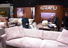 Lina Bertuliene from Grafu with the Motive sofa. It won the gold medal for Lithuanian product of the year!