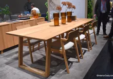 Baltic Furniture’s new dining table and chairs from the Boston concept.