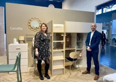 Stephanie Jacquemart & David Martin from the French company CBA Meubles, featured in one of the company's most popular new collections.