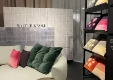 Walter Knoll presented it's firs collaboration with the couple of Wiedemann Mettler. They see the cushions as a piece of art.