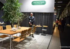 Jonas Wetterlöf, CEO of Grythyttan Stalmöbler, showcased the iconic classic series garden furniture.