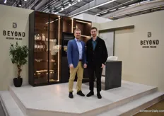 Tommy Hammarberg and August Sidusgard from the brand Beyond Interior Finland. This was their first showcase in Sweden and they presented tailor made furniture, mainly closets, with high quality details. 