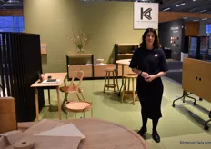 Ulrika Hillström from Karl Andersson & Söner. The company has been producing furniture, mostly for public spaces, for 125 years.