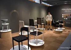 Denis Markovic was at the Stockholm Furniture Fair for the first time with the Croatian brand Follium.