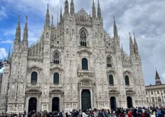Duomo di Milano, the cathedral of Milan. Construction of this Milan cathedral started in the fourteenth century and the church was not completely complete until the mid-twentieth century.