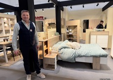 Steven Defraeye from Gautier France; the company is back at the Brussels Furniture Fair after seven years.