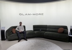 Giuseppe from Glam-More with the nominated Eclipse sofa.