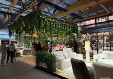 A glimpse of the Lievens booth, prominently featured and impossible for visitors to overlook.