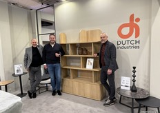 From left to right: Raymond, Roel, and Arie of Nijwie Furniture.