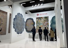 The Italian brand Illulian showcased their latest rugs there.