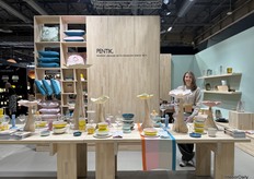 Anette from the Danish brand Pentik, showcasing hand-painted patterns, sculptural ceramics, and tactile textiles that celebrate the Scandinavian way of living.