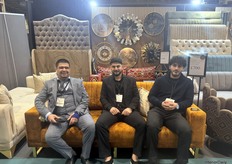 Family behind RJ Sofas, based in Birmingham, UK. From left to right: Rawand Jamal (Director), Ali Sadi Jamal (Director), Amed Jamal (Head of Sales).