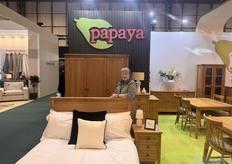 Sarah Crombie attended the January Furniture Fair this year with her team to show off the newest bedroom collection with the focus on oak materials.