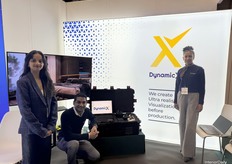 Dynamic X delivering a virtual experience that showcases the future of project visualisation in the furniture landscape.Left to right: Shreya Gupta, Mahesh Dhilhan, Piyumini Hewage.