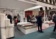 One of the few carpet companies attending the fair, attracting plenty of interested visitors exploring the new 2026 collection.