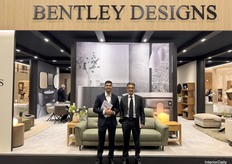 Zak Lalani, General Manager (left), and Rif Lalani, Managing Director (right) of Bentley Designs, at one of the company’s most important fairs.