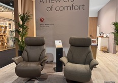 At the stand, Stressless by Ekornes proudly presents Adam, the 2025 Red Dot Award-winning design, which is the highlight of their stand.