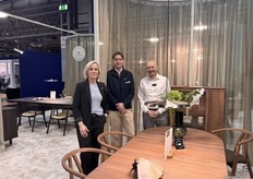 From left to right, representing Kristensen & Kristensen at their stand are Jurgita Sack (Head of Sales), Mikeal Christensen (Managing Director), and Jonathan Rhodes (Sales Manager).