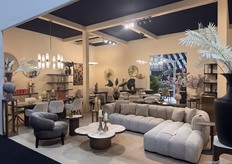 Stand of Richmond Interiors honored with the Best Newcomer Award at the January Furniture Show during the Excellence in Furniture Awards 2026, celebrating fresh talent and innovation.