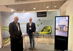 Wayne Robbins, Commercial Director, and Mike Whitman, Head of Product, proudly representing Iconography at their standout stand.