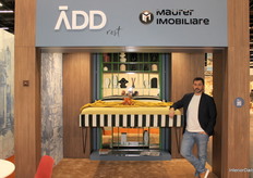 Bogdan Cristolovean, CCO at Addrest, with the innovative bed feature that fully automates lowering and raising the bed from the ceiling.
