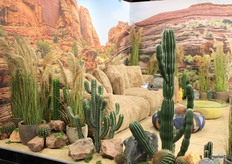 Aurora, the showstopper of the fair, drew attention with its large, colorful booth and an even bigger couch showcasing a modern take on American desert style.