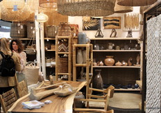 A glimpse in the stand of Pure Yellow's hand-crafted products.