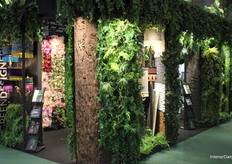 Green Designers showcased its work by decorating the stand with lifelike flowers and plants.