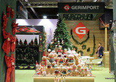 The center of Gerimport’s stand was filled with its newest collection of gingerbread characters.