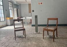 kfa exhibited two very artisinally sound designed chair with a pleated seating area.