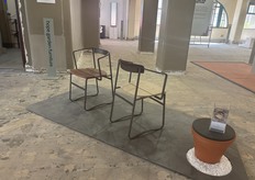 Hope Garden Furniture exhibited a new chair using tubular stainless steel and stitched canvas from the Origami range, their exhibitions was seen as the Design Hub and the Church House.