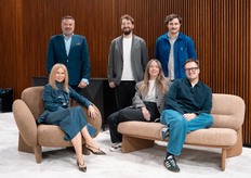 The owners of Bizzarto brand: Michalina & Tomasz Misiorny, on th left together with the designers of the Novelties – Grynasz Studio (Marta Niemywska-Grynasz & Dawid Grynasz, in the middle) and Nicer Studio (Mikołaj Nicer & Michal Miciukiewicz, right side of the picture).