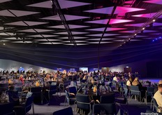 A look inside the hall hosting the awards presentation.