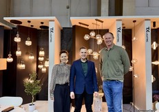 From left to right: Anna, Blazej, and Tomasz from TK Lighting, who also won an award for Best Lighting!