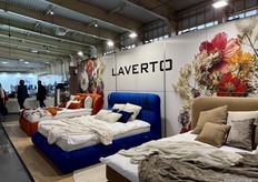 Here’s a look at the bright and colorful LAVERTO Bedding booth.
