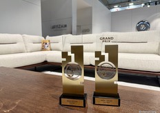 Puszman won two awards during the Gala Award evening, for Best Booth and the Bologna collection, which can be seen in the background.