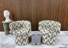 There were also many prints and patterns in the fabrics, as seen here at Bizzarto.