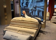 Umit Coban presented the new bed line from Pierre Cardin, for which he is the sole licensee in Europe.
