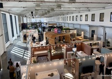 A view of Hall 4 from above, where at the front PGS, Demeyere, and Parisot Industrie from France were exhibiting together.