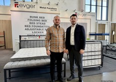 On the right, Mehmet with Abit Durak from Evger Metal Furniture.
