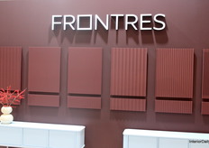 Frontres' display on the wall of what the company can offer to their customers regarding font printing.