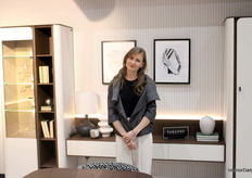 Surrounded by the latest collection, Barbara, Sales Manager at Taranko Meble, welcomed visitors at the brand’s stand.