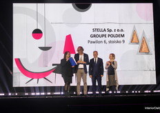 Next to innovating the modular system, David Lhomme picked up the award for STELLA, by Groupe Poldem, for one of the most beautiful stands of Meble Polska 2026.