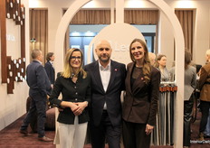 At their home turf in Poland, Marta, Hubert, and Aleksandra posed at the iconic LECH Fabrics booth.