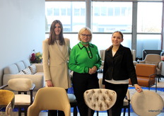 From left to right: Rúta , Zita (owner), and Magda at the booth of BNI Zalgiris.