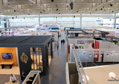 A glimpse of Hall 3A, filled with different furniture companies across the whole floor.